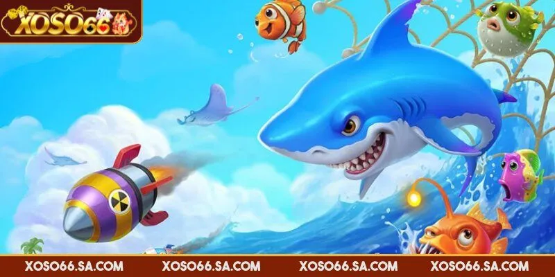 XOSO66 Game Bắn Cá Nhiều Người Chơi Siêu Cuốn Hút Top 1 2 Giao diện sinh động tạo cảm giác như đang lặn giữa đại dương thật